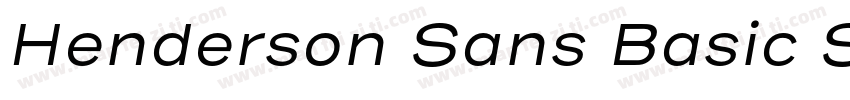 Henderson Sans Basic SemiBold字体转换